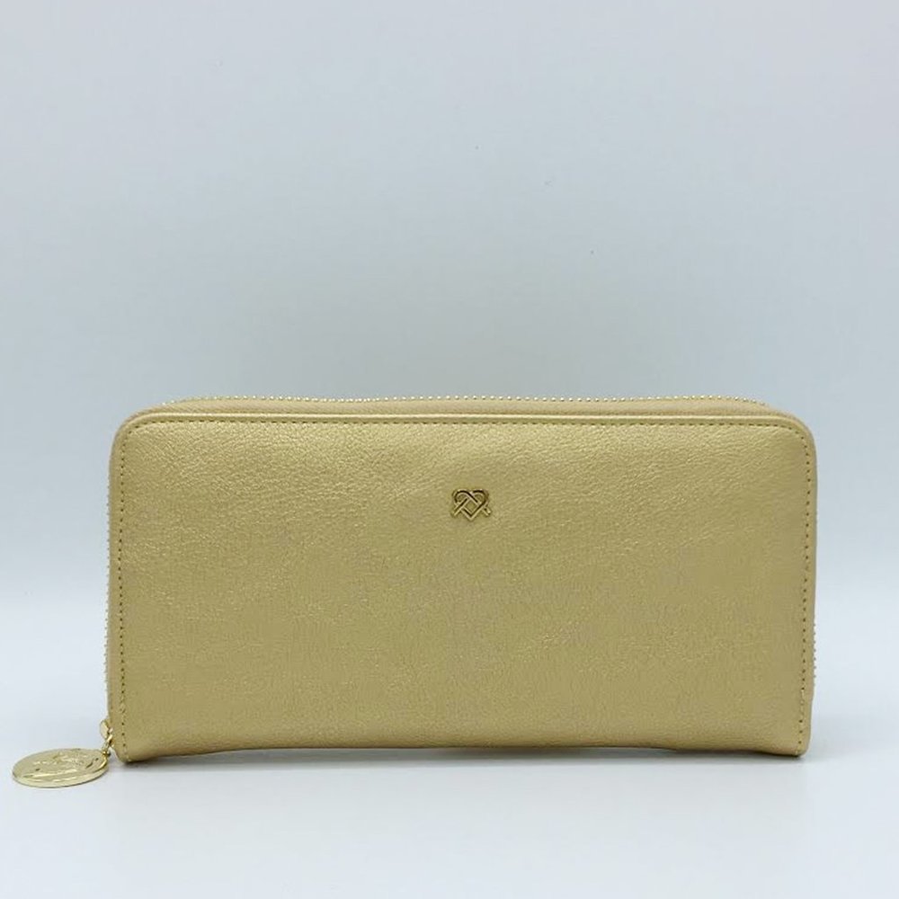 Uptown - Gold Zipper Wallet